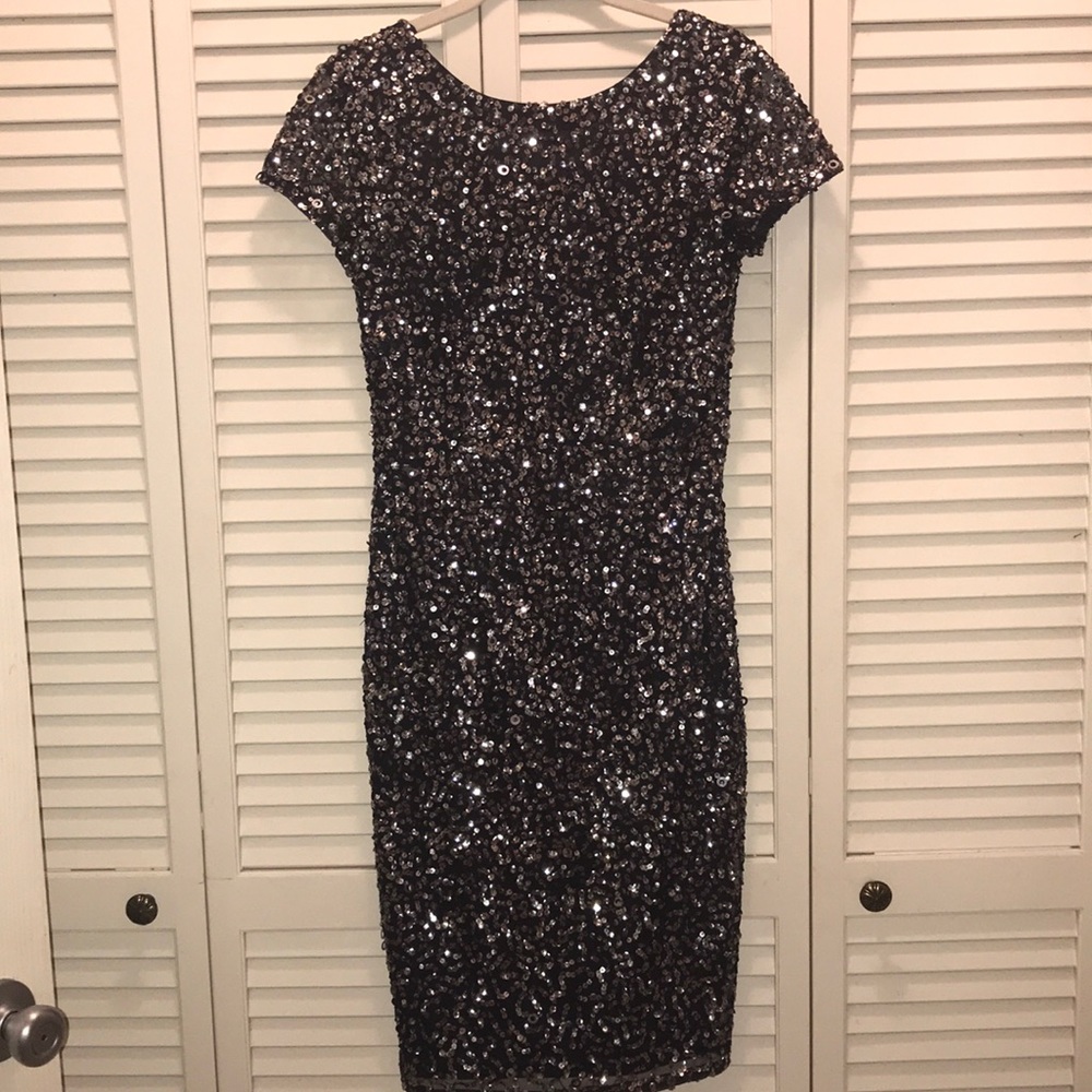 Adrianna Papell sequined dress